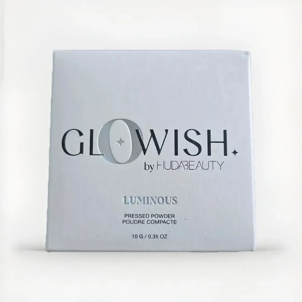 Huda Beauty GloWish Luminous Pressed Powder- 08 Tan- Full Size NIB